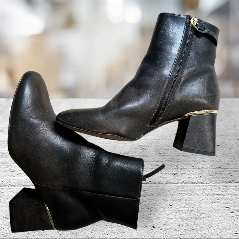 Ted Baker London Leather Ankle Boot Size 5 US (35.5 EU) Made in Spain